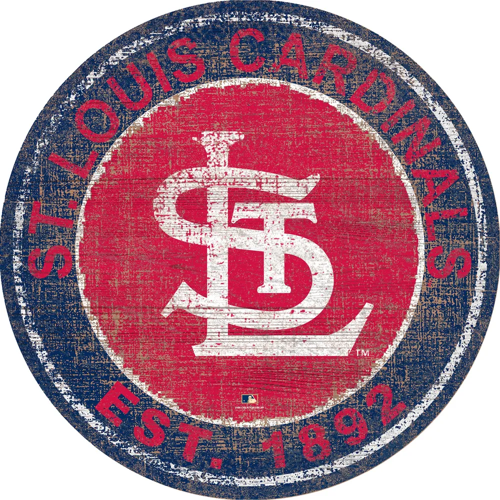 St. Louis Cardinals 24'' x 24'' Distressed Logo Cutout Sign