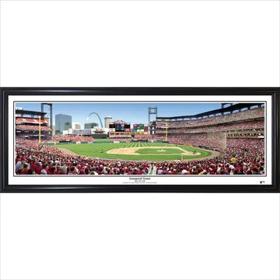 St. Louis Cardinals 39" x 13.5" Inaugural Game Standard Black Framed Panoramic