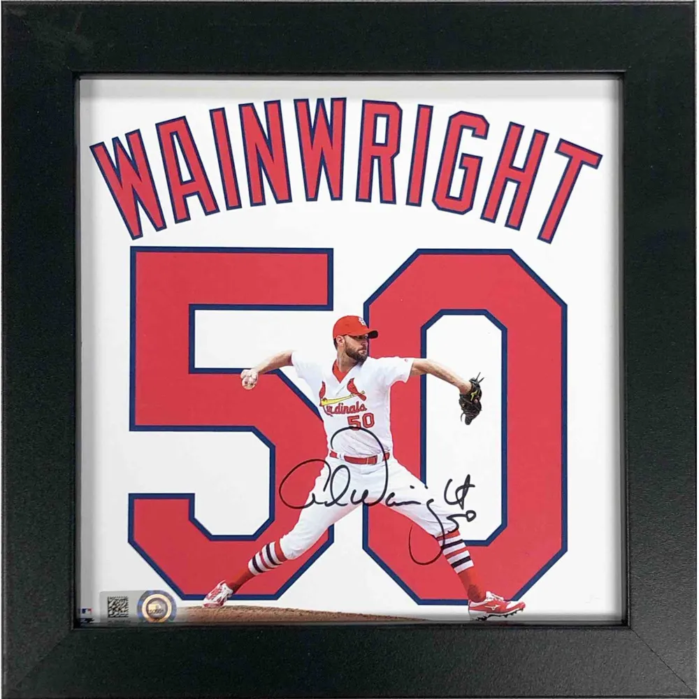 Adam Wainwright St. Louis Cardinals Autographed 8 x 10 Pitching Photograph