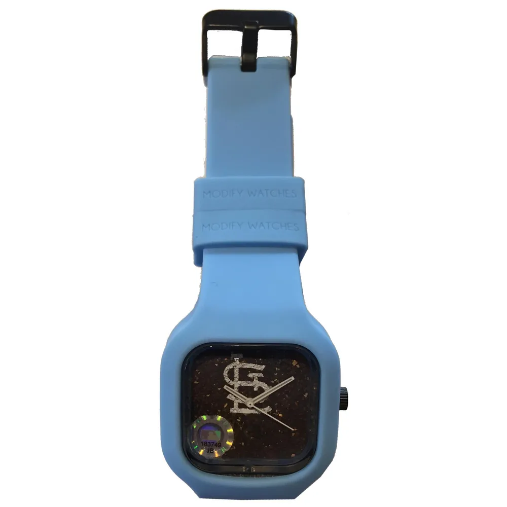 St. Louis Cardinals Baby Blue Band Unisex Modify Watch With Authenticated Game-Used Dirt