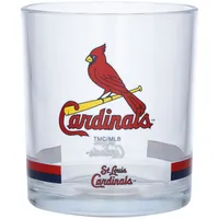 St. Louis Cardinals Banded Rocks Glass