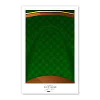 St. Louis Cardinals Busch Stadium 11'' x 17'' Minimalist Stadium Poster Art Print