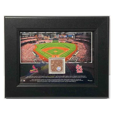 St. Louis Cardinals Busch Stadium Frame with Game Used Dirt