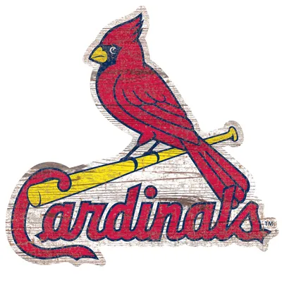 St. Louis Cardinals 24'' x 24'' Distressed Logo Cutout Sign