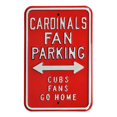 St. Louis Cardinals Go Home 12" x 18" Steel Parking Sign