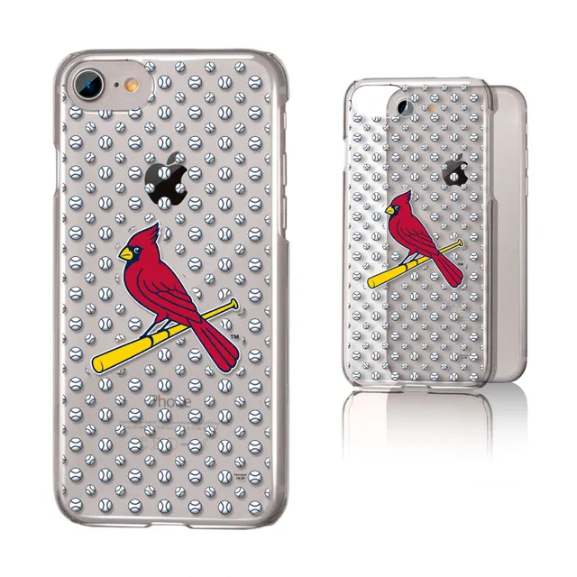 St. Louis Cardinals Text Backdrop Clear iPhone Case