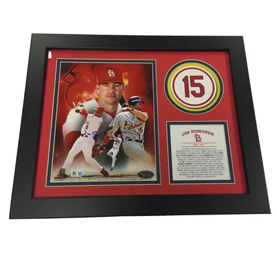 St. Louis Cardinals 2014 Hall of Fame Autographed Canvas w/Marty Marion Mike  Shannon Willie McGee Jim Edmonds