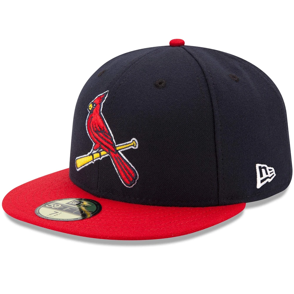 St. Louis Cardinals New Era Alternate 2 Authentic On Field 59FIFTY - Fitted Hat Navy/Red