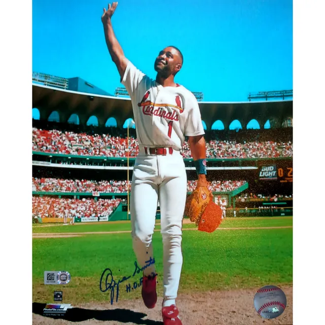 Shop Ozzie Smith St. Louis Cardinals Autographed Flip Photograph 8 x 10