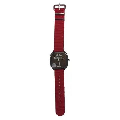 St. Louis Cardinals Script Strap Unisex Stainless Steel Modify Watch with Authenticated Game Used Dirt