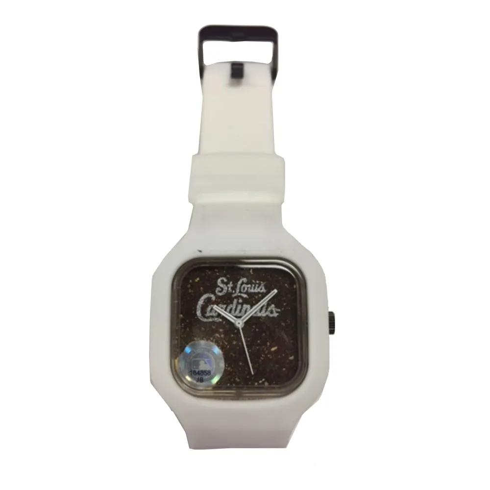 Lids St. Louis Cardinals Script White Band Unisex Modify Watch With  Authenticated Game Used Dirt
