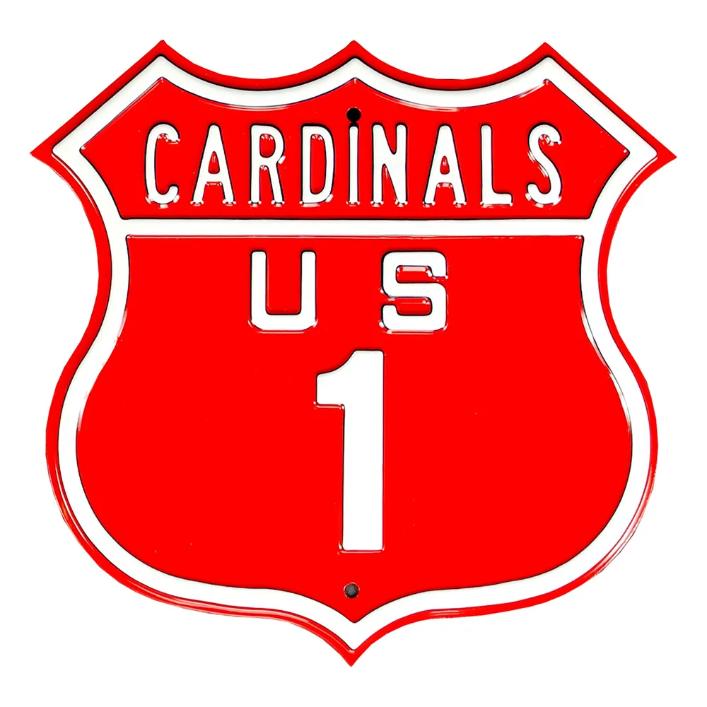 St. Louis Cardinals Fredbird 12 Steel Sign