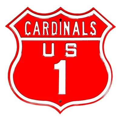 St. Louis Cardinals Steel Route Sign