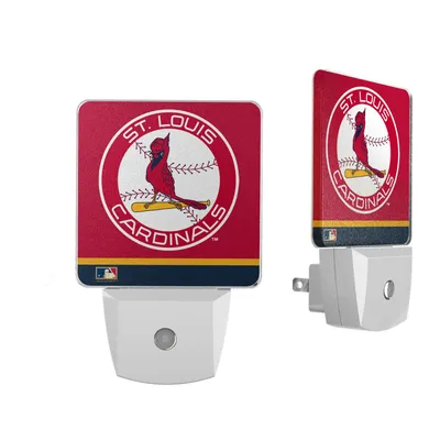 St. Louis Cardinals Throwback Logo Stripe Design Nightlight 2-Pack