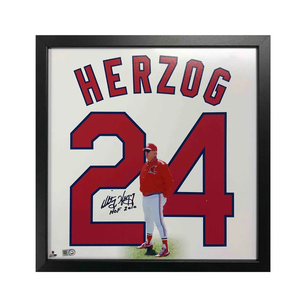 Bob Gibson Autographed and Framed White Cardinals Jersey