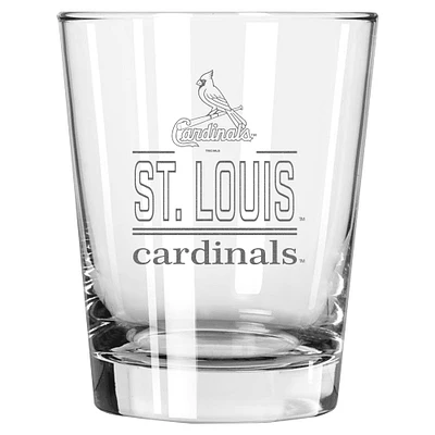 The Memory Company Cardinals de Saint-Louis 15oz. Verre double à l'ancienne