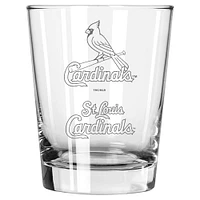 The Memory Company Cardinals de Saint-Louis, paquet de 2, 15 oz. Ensemble de verres à l'ancienne double