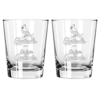 The Memory Company Cardinals de Saint-Louis, paquet de 2, 15 oz. Ensemble de verres à l'ancienne double