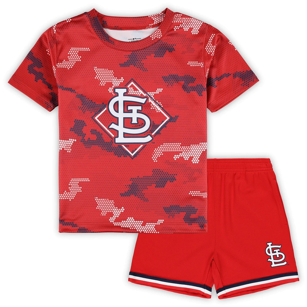 Toddler Fanatics Red St. Louis Cardinals Field Ball T-Shirt & Shorts Set