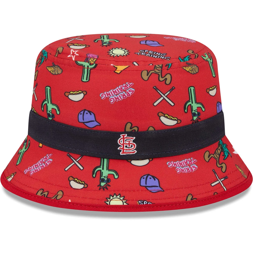 Toddler New Era Red St. Louis Cardinals Spring Training Icon Bucket Hat