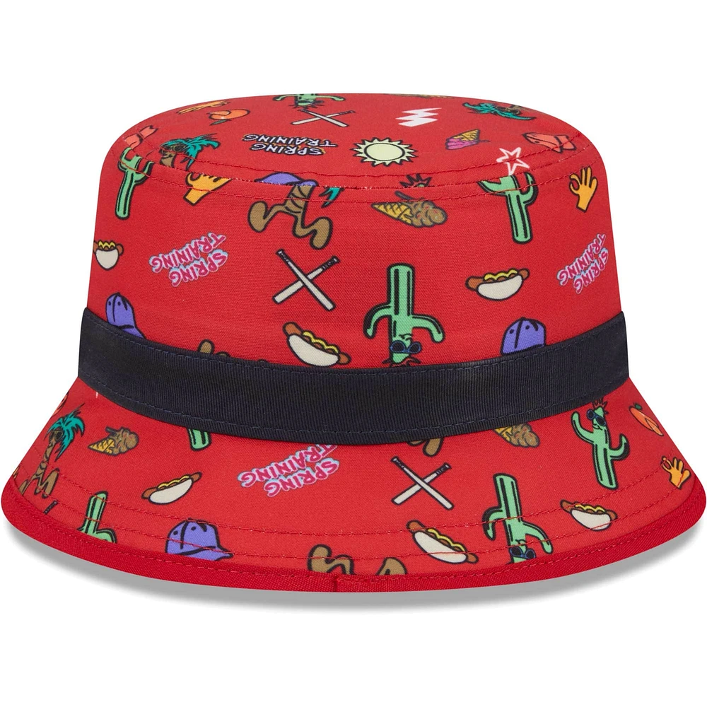 Bob New Era rouge St. Louis Cardinals Spring Training Icon pour tout-petit