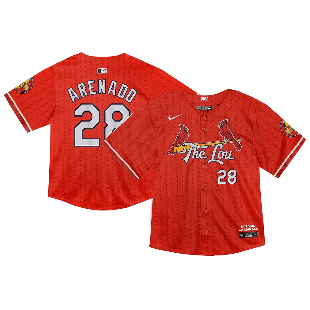 Maillot de joueur Nike Nolan Arenado St. Louis Cardinals 2024 City Connect Limited pour tout-petit, rouge