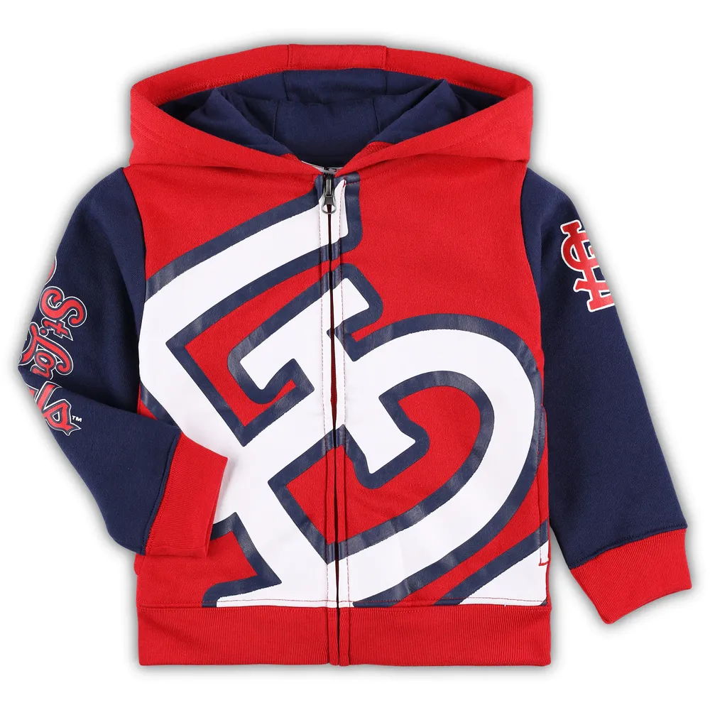 Sweat à capuche entièrement zippé rouge St. Louis Cardinals pour tout-petit