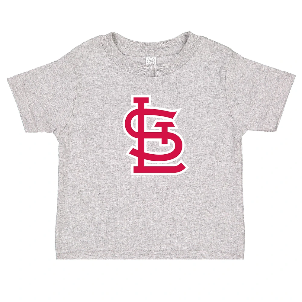 Toddler Soft as a Grape Red/Heather Gray St. Louis Cardinals Cooperstown Collection Two-Pack T-Shirt Set