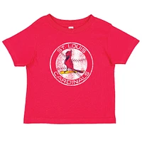 Toddler Soft as a Grape Red/Heather Gray St. Louis Cardinals Cooperstown Collection Two-Pack T-Shirt Set