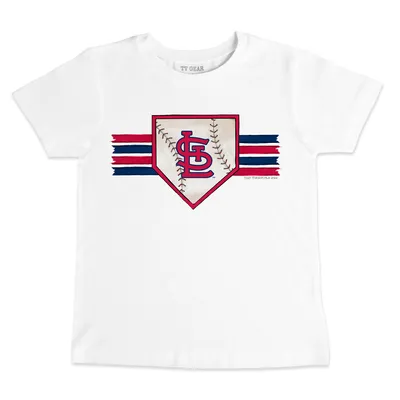 St. Louis Cardinals Tiny Turnip Youth Stacked T-Shirt - White