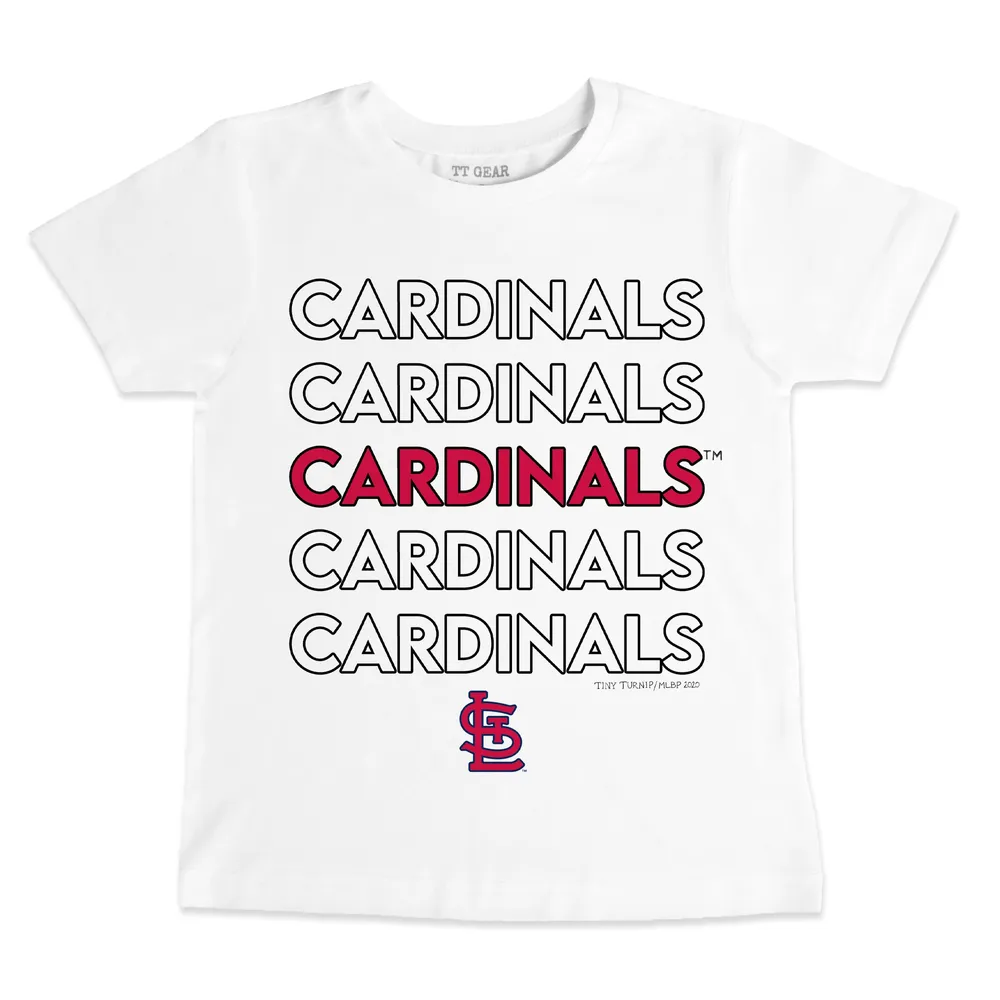 Lids St. Louis Cardinals Tiny Turnip Toddler Stacked T-Shirt - White