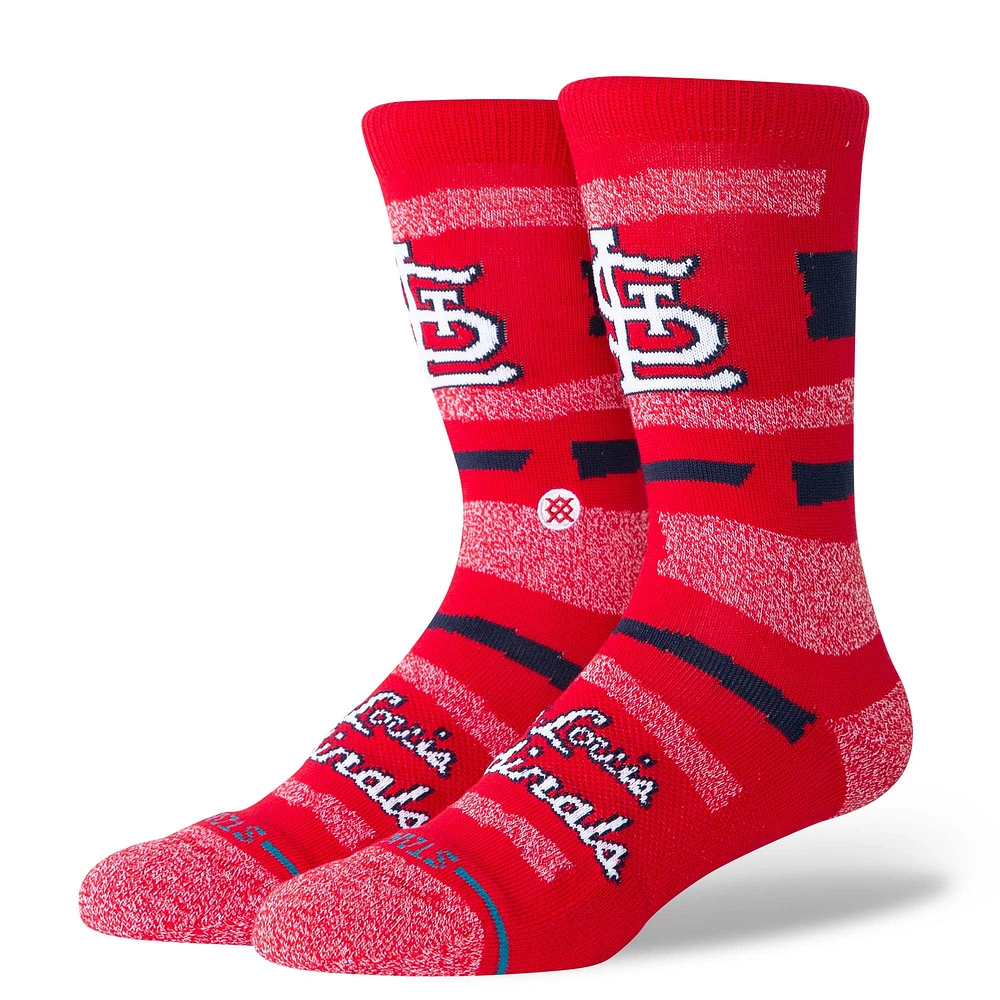 Unisex Stance St. Louis Cardinals Squeeze Tri-Blend Knit Crew Socks