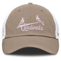 Unisex Nike Khaki/White St. Louis Cardinals Club Trucker Adjustable Hat