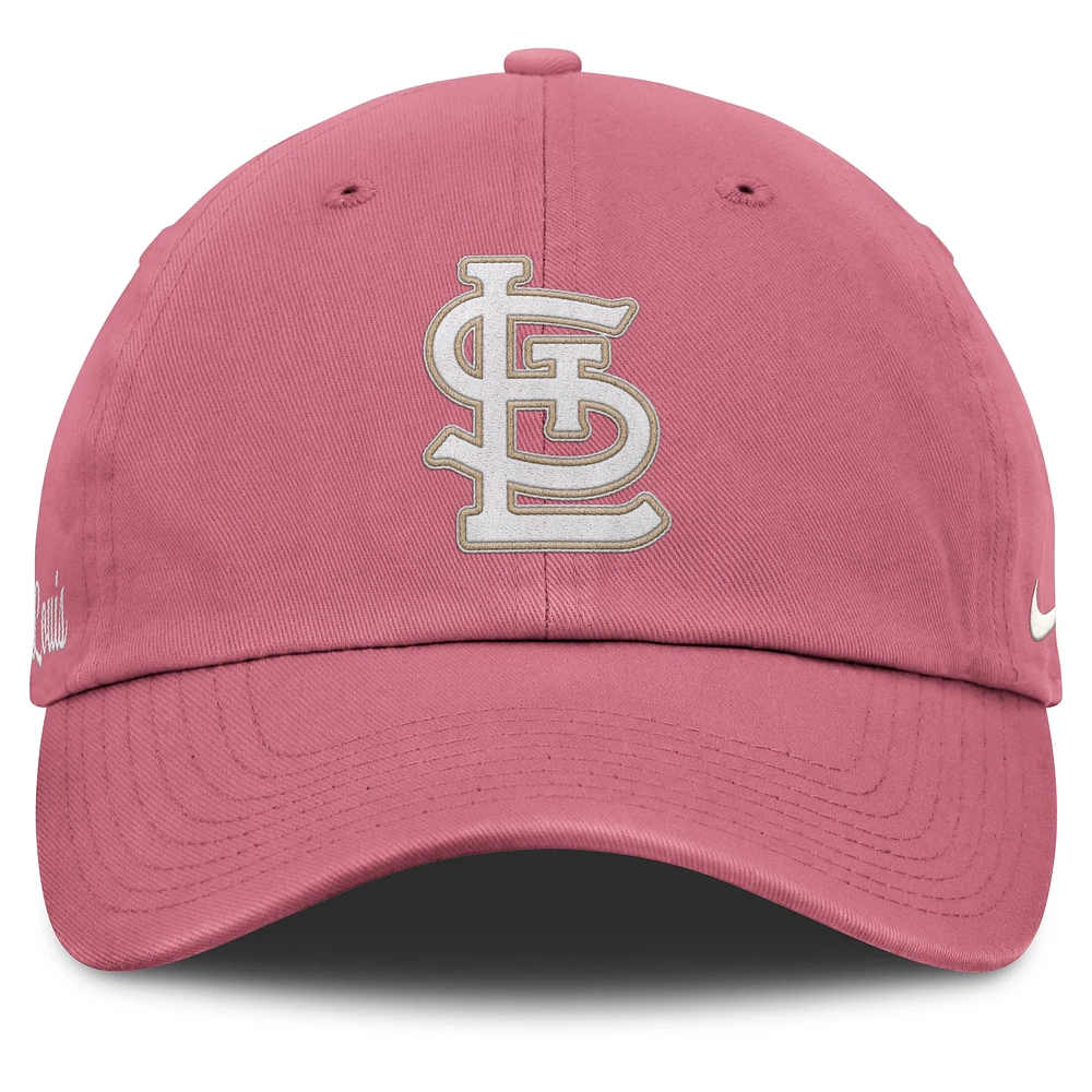 Unisex Nike Pink St. Louis Cardinals Club Adjustable Hat
