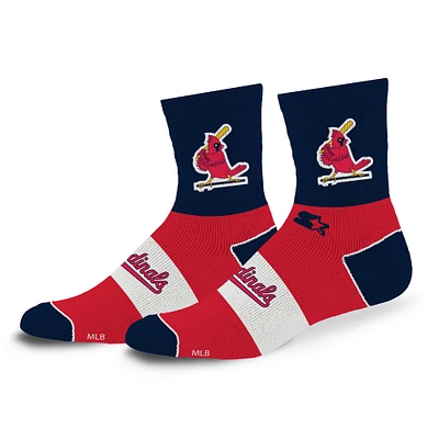 Unisex Starter  St. Louis Cardinals Trifecta Throwback Mid-Crew Socks