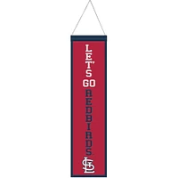 WinCraft St. Louis Cardinals Bannière en laine avec slogan 8" x 32"