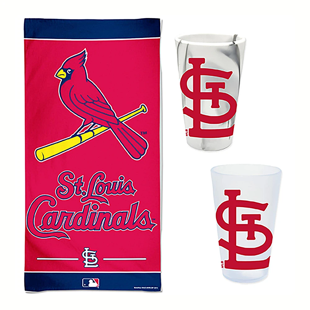 Pack d'accessoires pour la journée à la plage WinCraft St. Louis Cardinals