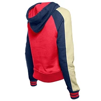 Women's New Era  Red St. Louis Cardinals Cooperstown Collection Cropped Raglan Pullover Hoodie