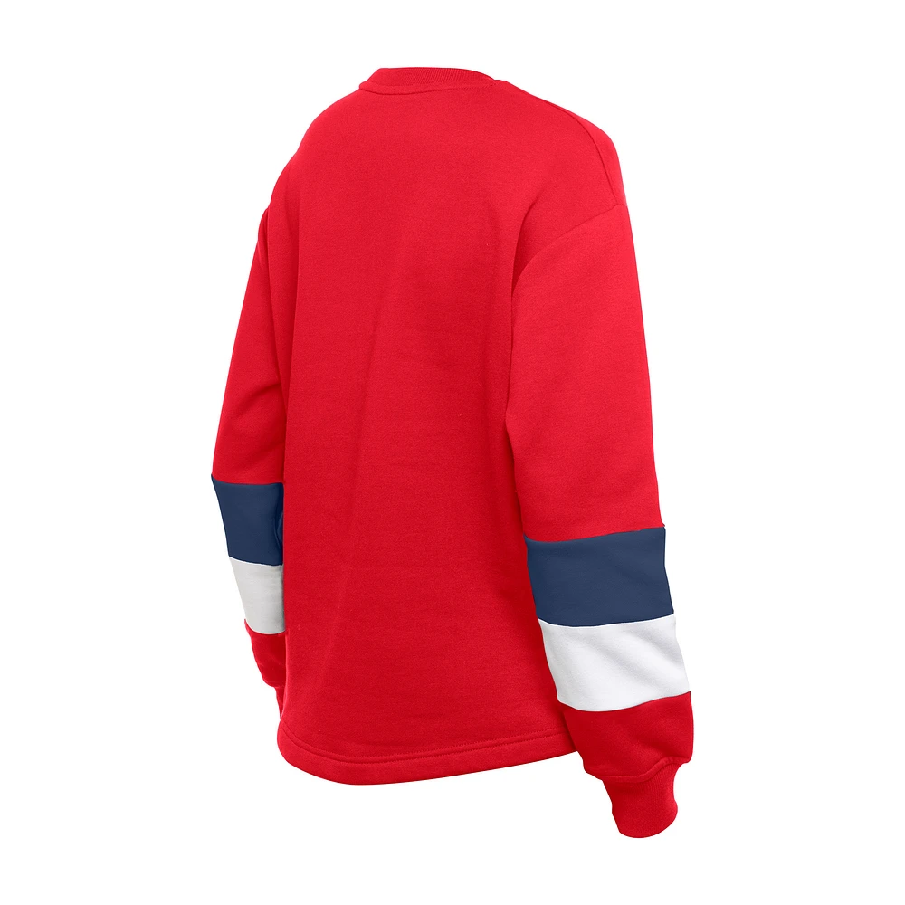 Women's New Era  Red St. Louis Cardinals Game Day Color Pullover Sweatshirt