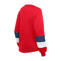 Women's New Era  Red St. Louis Cardinals Game Day Color Pullover Sweatshirt