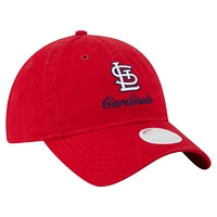 Women's New Era  Red St. Louis Cardinals Preppy Team 9TWENTY Adjustable Hat