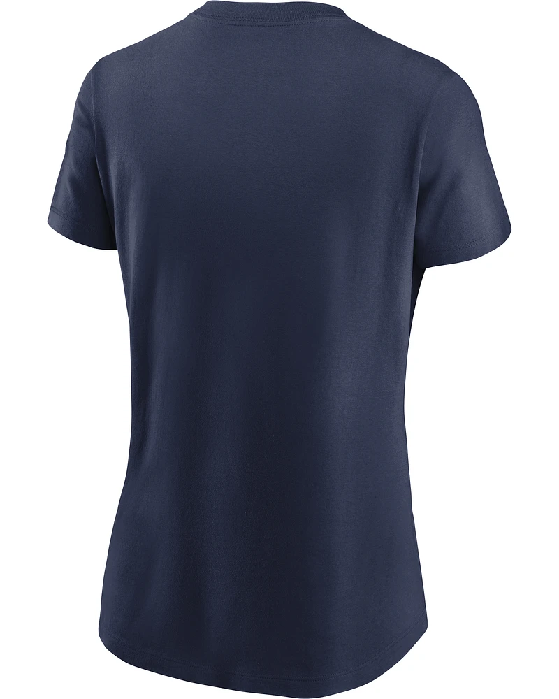 T-shirt Nike bleu marine avec logo St. Louis Cardinals pour femme