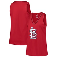 Débardeur à col en V Stellar Win rouge grande taille pour femme des Cardinals de St. Louis