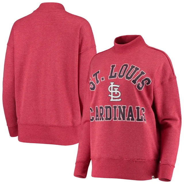 Women's Refried Apparel White/Red St. Louis Cardinals Cropped Pullover  Hoodie