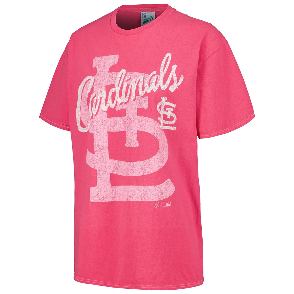 Women's '47 Pink St. Louis Cardinals Dopamine Tradition T-Shirt