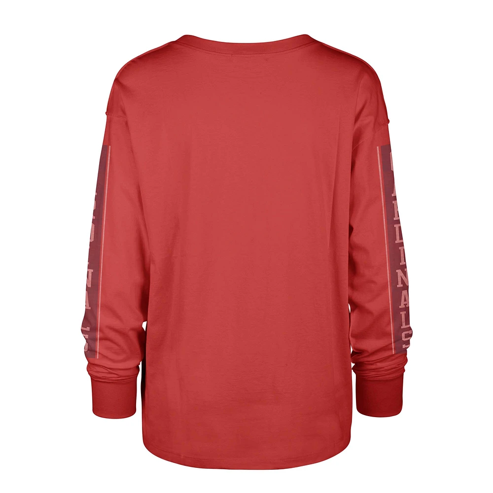 Women's '47 Red St. Louis Cardinals Statement Long Sleeve T-Shirt