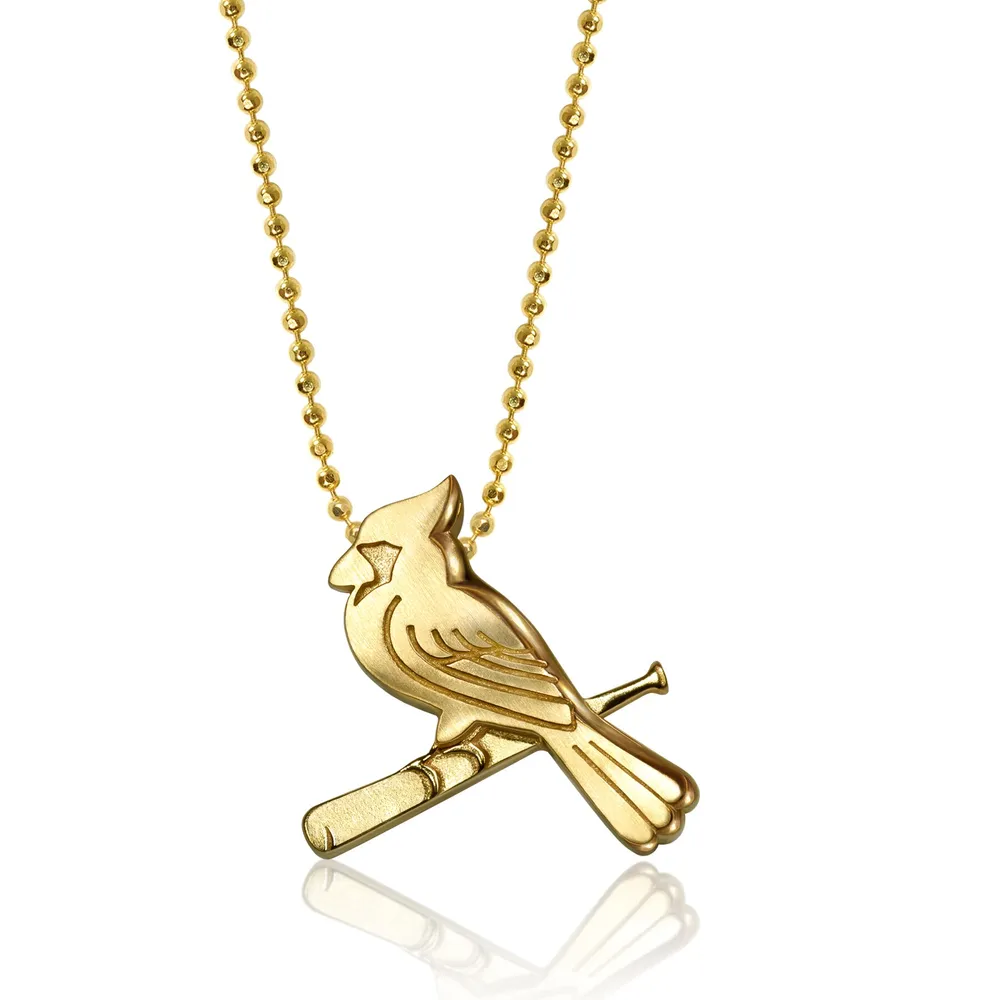 St. Louis Cardinals Alex Woo Women's 16 Little Logo 14K Yellow Gold Necklace