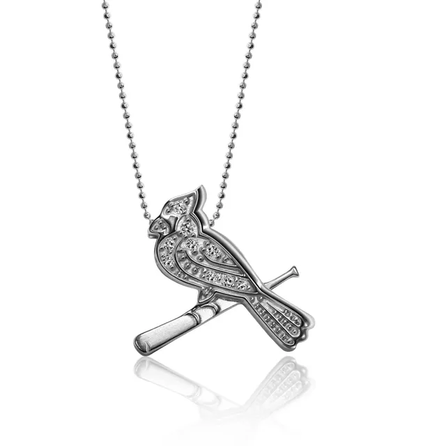 Alex Woo Women's St. Louis Cardinals Little Bird Logo Necklace