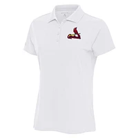 Women's Antigua White St. Louis Cardinals Logo Legacy Pique Polo