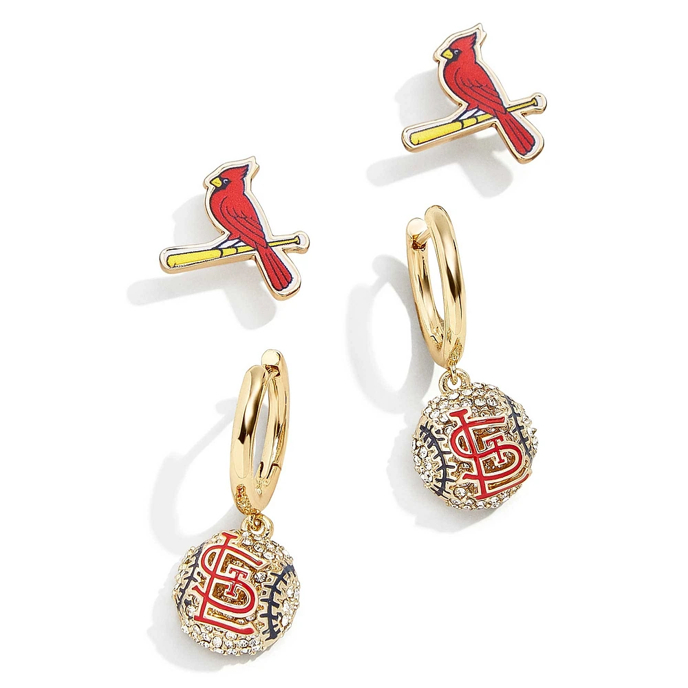 Women's BaubleBar  St. Louis Cardinals Team Earrings Set